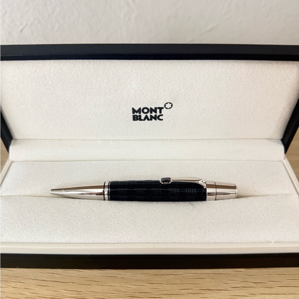 Montblanc Black and Silver Ballpoint Pen